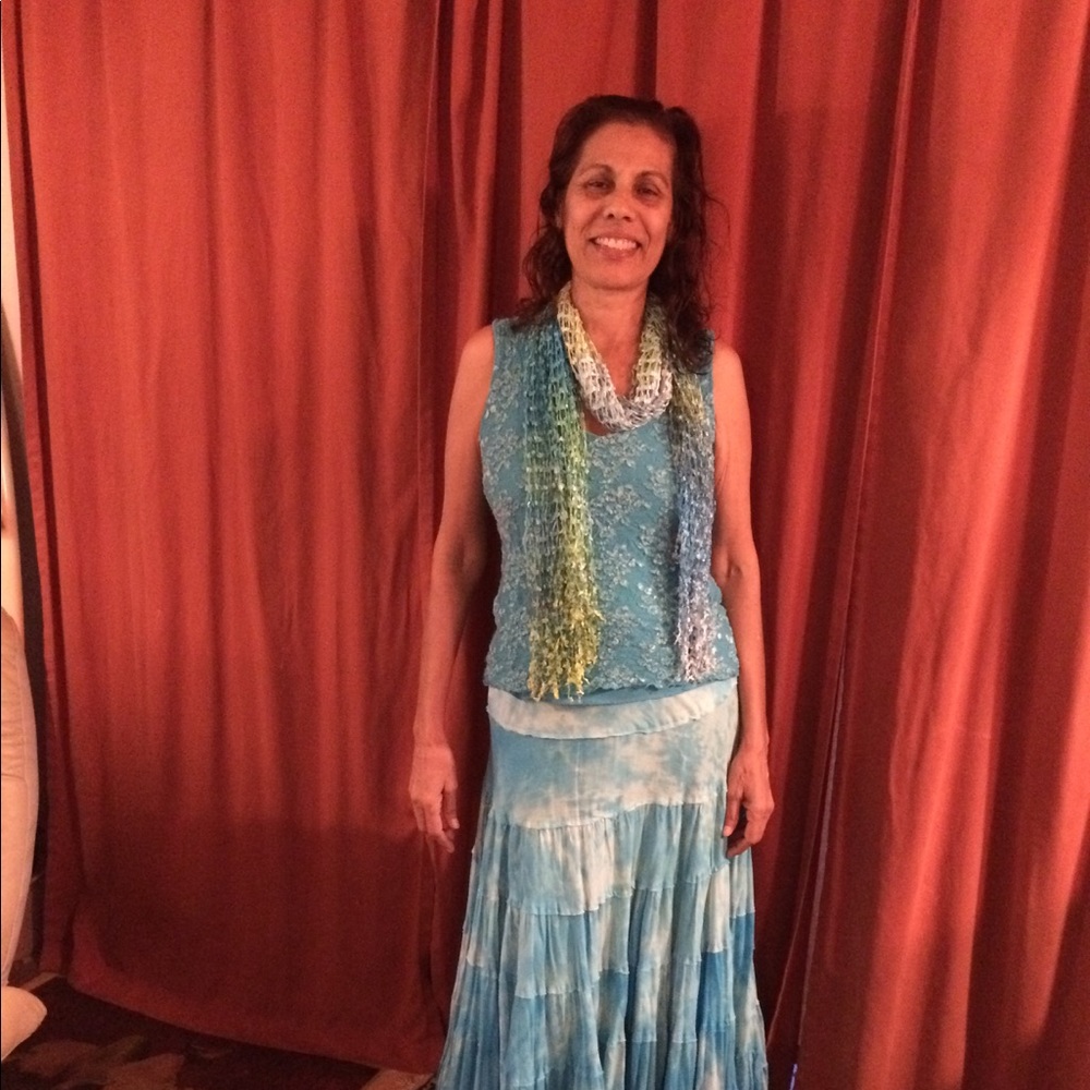 Skirt, top, shawl ( all three)